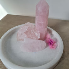 Load image into Gallery viewer, Rose Quartz Guasha Tool